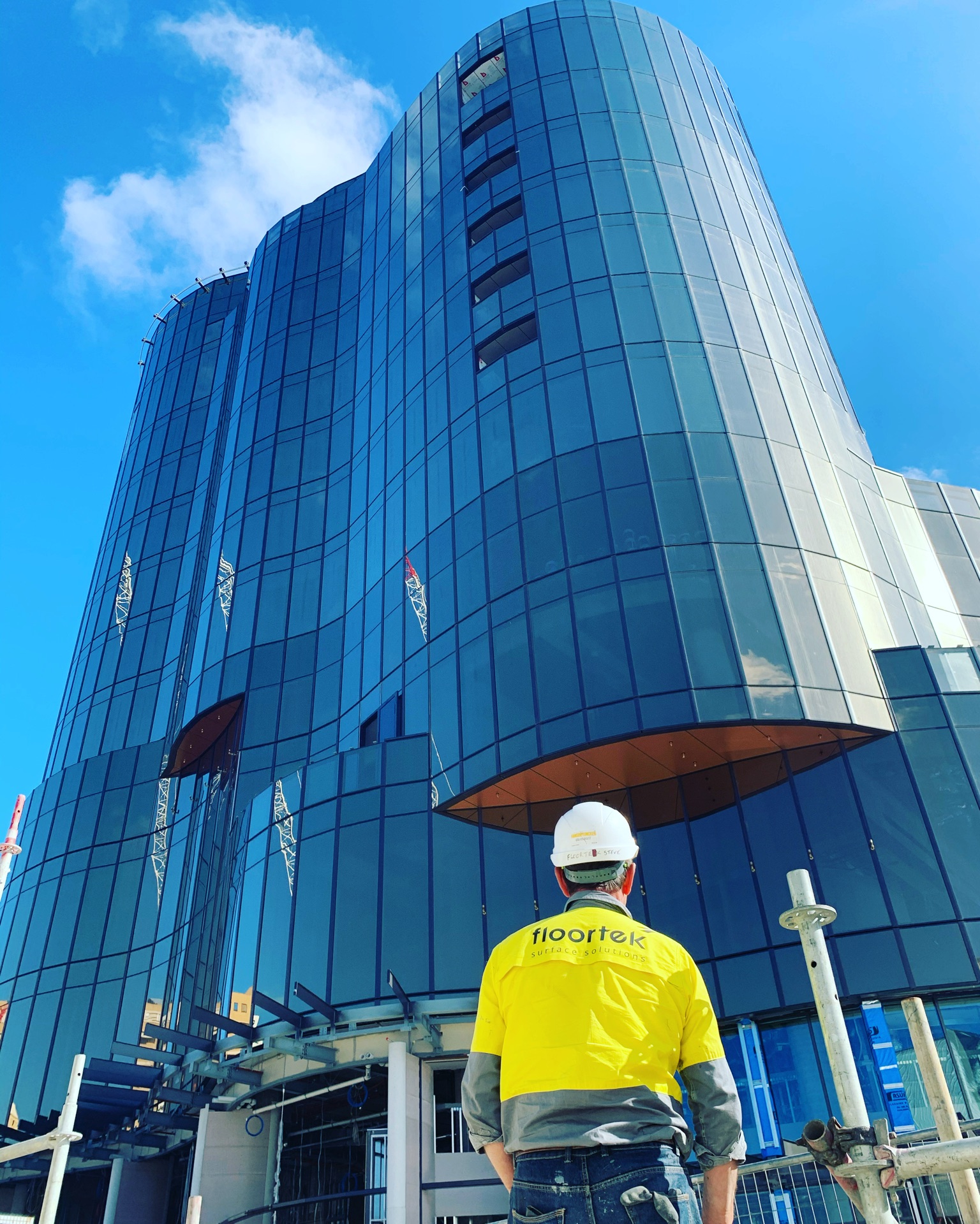 Floortek crew on site