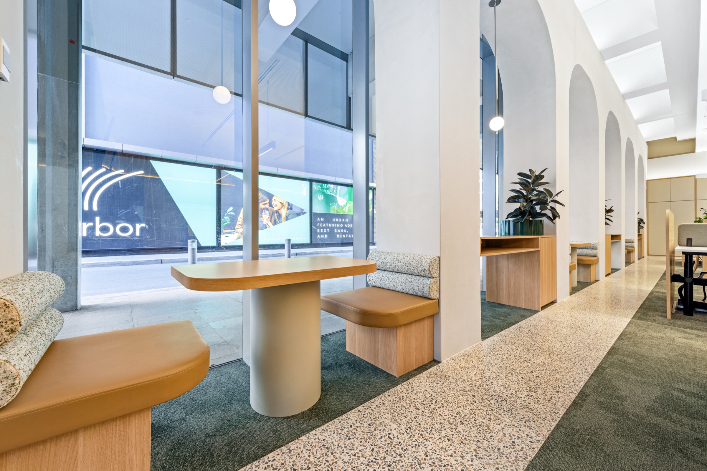 Completed polished concrete — Shape Office Adelaide