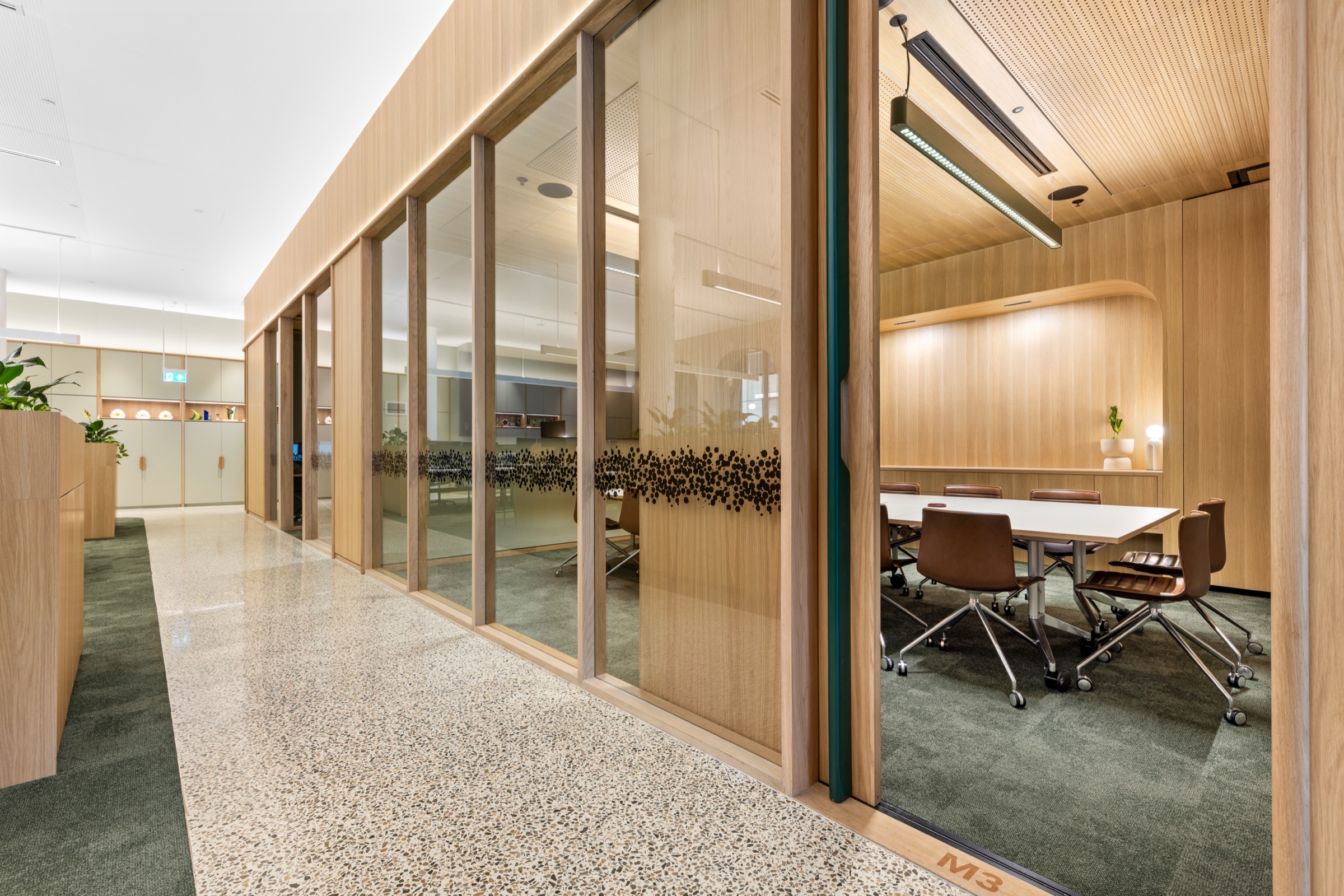 Commercial polished concrete finish — Shape Office project