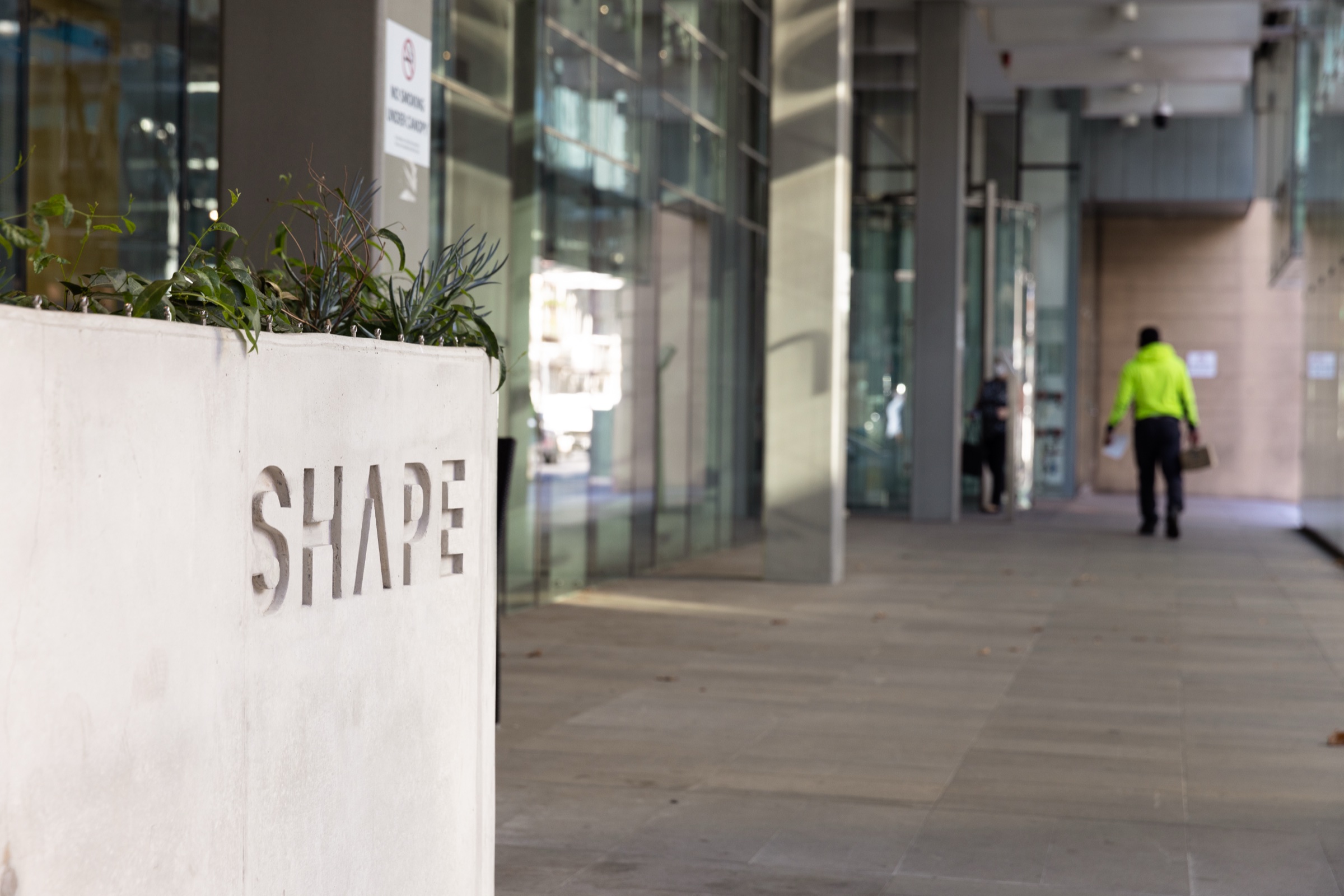 Polished concrete flooring — Shape Adelaide Office