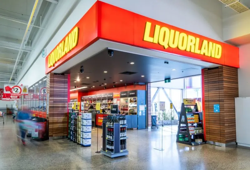 Polished concrete floor — Liquorland Victor Harbour entrance and shopfront