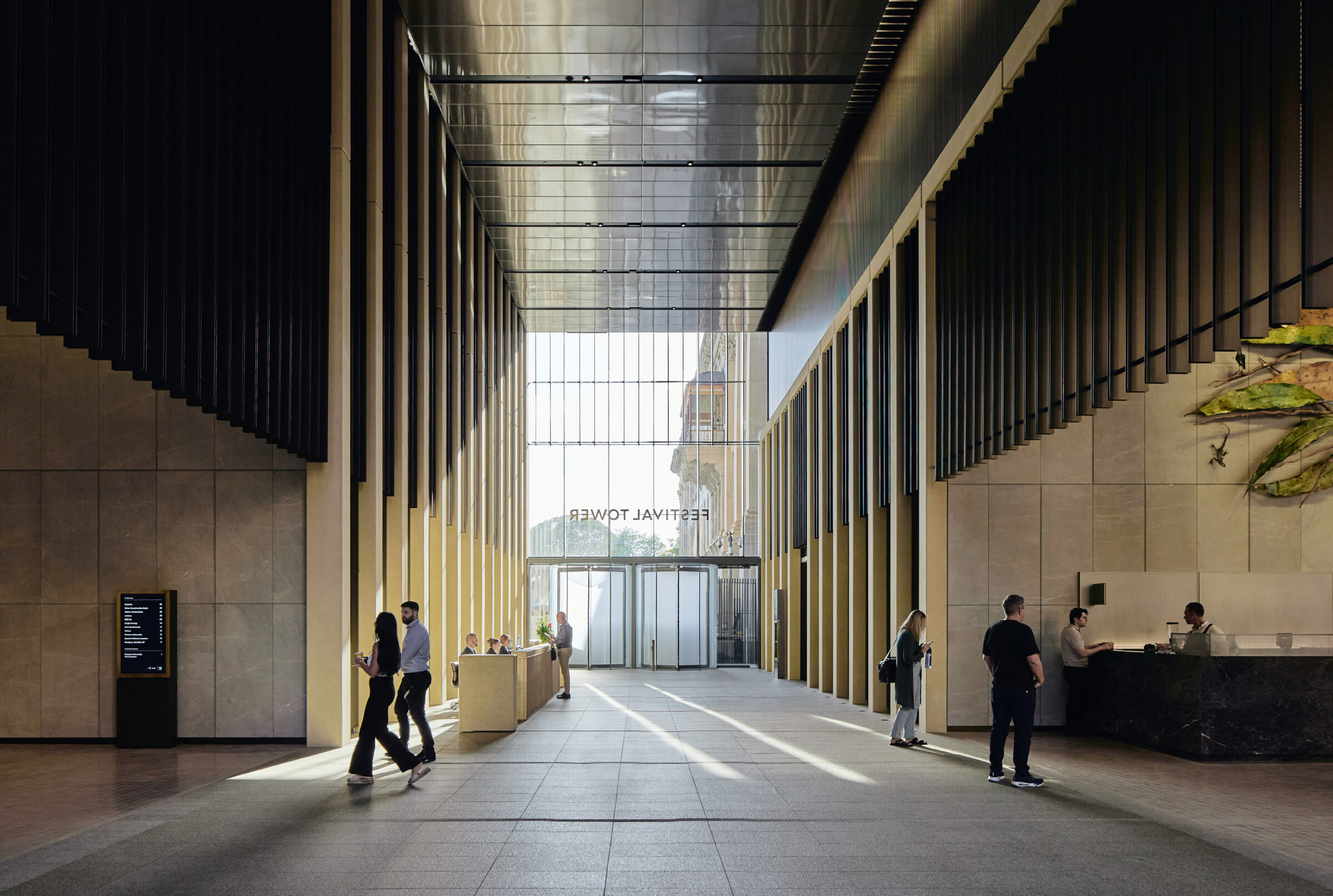 Festival Tower Adelaide — aerial view of premium CBD office tower
