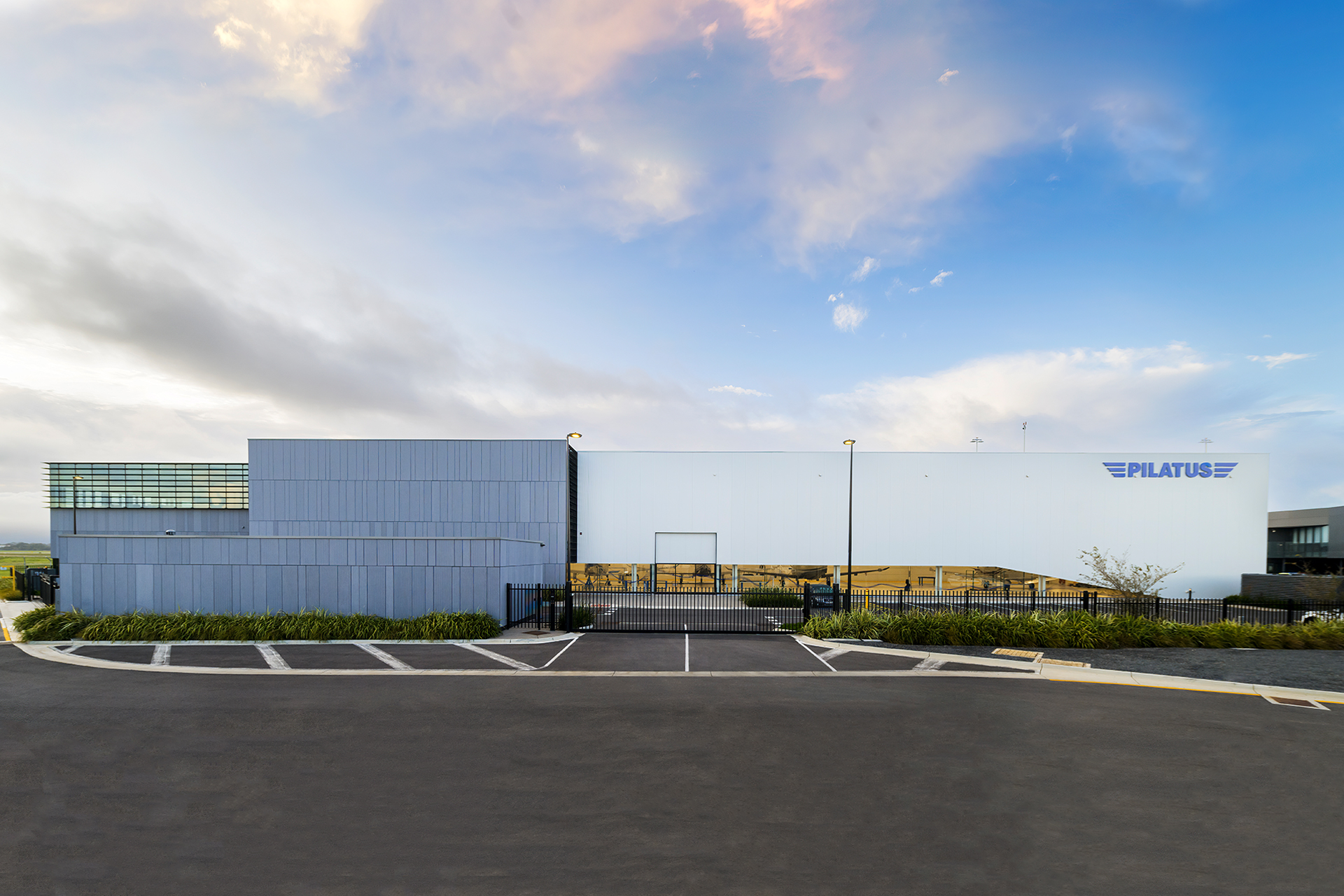 Pilatus Australia facility exterior — Adelaide Airport, SA